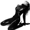 DaiQei Latex lingerie women sexy erotic lingerie woman latex catsuit latex material fully closed bodysuit women's latex lingerie sexy fetish slave night club bar show costume (Color : M view 1