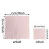 100 Pieces 2-ply Light Pink Napkin Disposable Scalloped Cocktail Napkins Beverage Napkins Dessert Napkins Paper Napkins for Wedding Birthday Party Paper Dinner Napkins view 4