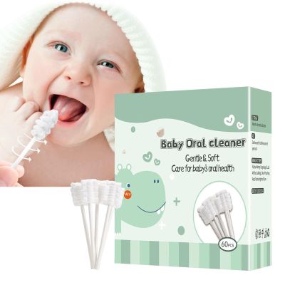 Baby Tongue Cleaner | 60/120 Pack Baby Oral Cleaner | Flexible Baby Oral Cleaner | Baby Toothbrush, Baby Mouth Cleaner, Upgrade Gum Cleaner for Babies and in fant