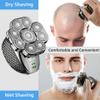 JQUAL Electric Razor for Men's, 6 IN 1 Men's Bald Head Electric Shaver 9 Blades Floating Heads Beard Nose Ear Hair Trimmer Clipper Facial Brush Rechargeable Razor view 4