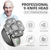 Electric Razor for Men, 6 in 1 Men Grooming Kit 9D Shaver IPX6 Waterproof 9 Cutter Floating Head Electric Razor Wet/Dry Bald Head Shavers Beard Trimmer view 2