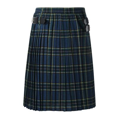 Duohropke Men's Checked Skirts Scottish Kilt Modern Fashion Scottish Culottes Skirt Dress Individuality Vintage Casual Checked Skirt with Pockets Men Splice Scottish Kilt, blue, M