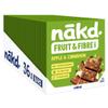 Nakd Apple & Cinnamon Fruit & Fibre Bar - Vegan - Gluten Free - Healthy Snack, 44g (Pack of 36 Bars) view 1