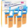 DanTicy Brushpicks Interdental Toothpicks,Soft Bristle Dental Floss Picks Toothpicks,Helps Removes Plaque and Debris Between Your Teeth 600PCS (Pack of 5) Orange view 1