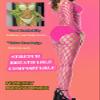 Aucute Women's Sexy Fishnet Bodystocking Lingerie Mesh Bodysuit Jumpsuit One Piece Full Body Fishnets Nightwear One Size, Rose, One Size view 3