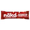 Nakd Strawberry & Raspberry Fruit & Fibre Bar - Vegan - Gluten Free - Healthy Snack, 44g (Pack of 16 bars) view 3