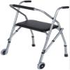 SSRURYWZ Folding .99 with 2 Wheels and Seat for Seniors, All Terrain Lightweight Adjustable Height Elderly Medical Mobility Rolling .99 view 1