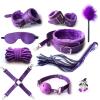 10PCS Sexy Adult Products Hollow Gag Bundle Rope Sm Plush Leather Couple Flirting Bound Belt Alternative Toy view 1