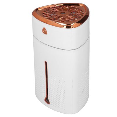 1000ml Cool Mist Humidifier with Colorful LED Light Small USB Personal Desktop Humidifiers Touch Control for Home Office Dorm White
