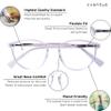 Cvantus Clear Blue Light Glasses Womens & Men | Blue Light Glasses Round | Anti Glare Glasses Round Design | Computer Glasses Blue Light Blocking Glasses | Bue Light Glasses SOEC 101 C3 view 2