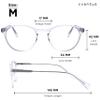 Cvantus Clear Blue Light Glasses Womens & Men | Blue Light Glasses Round | Anti Glare Glasses Round Design | Computer Glasses Blue Light Blocking Glasses | Bue Light Glasses SOEC 101 C3 view 3