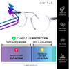 Cvantus Clear Blue Light Glasses Womens & Men | Blue Light Glasses Round | Anti Glare Glasses Round Design | Computer Glasses Blue Light Blocking Glasses | Bue Light Glasses SOEC 101 C3 view 4