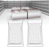 Keebgyy 2pcs Freezer Baskets, Deep Refrigerator Freezer Baskets, Chest Freezer Household Wire Storage Basket Bins Organizer with High Low Handles for Kitchen Cabinet(50x27cm / 19.7x10.6in) view 2