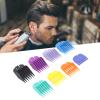 8 PCS Hair Clipper Combs Guides, Professional Razors Oil Head Gradient Push Clipper, Color Coded Clipper Combs Replacement for Clippers/Trimmers view 1