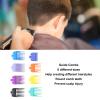 8 PCS Hair Clipper Combs Guides, Professional Razors Oil Head Gradient Push Clipper, Color Coded Clipper Combs Replacement for Clippers/Trimmers view 2