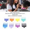 8 PCS Hair Clipper Combs Guides, Professional Razors Oil Head Gradient Push Clipper, Color Coded Clipper Combs Replacement for Clippers/Trimmers view 3