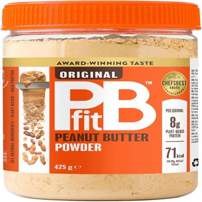 Tudor Peanut Butter Powder - 87% Less Fat, High Protein, Gluten Free Natural Nut Butter Spread - Real Powdered Peanut Butter from Real Roasted Pressed Peanuts 425g