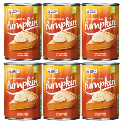 Baking Buddy Tinned Pumpkin Puree - 425g x 6 (Pumpkin Pie Filling), 100% Natural