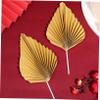 BCOATH DIY Cake Decor 24pcs Leaf Folding Fan Shaped Picks Party Cupcake Toppers Boho Style view 3