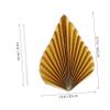 BCOATH DIY Cake Decor 24pcs Leaf Folding Fan Shaped Picks Party Cupcake Toppers Boho Style view 4