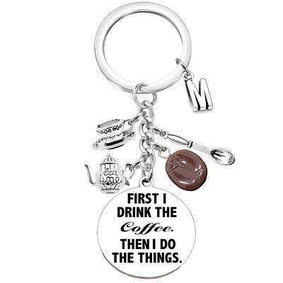 Coffee Keychain Barista Gifts Coffee Lovers Gift Ideas Coffee Themed Gifts for Birthday Christmas Gifts for Women Men Coffee Addict Coffee Gifts for Coworker Boss Friends Caffeine Coffee Cup Jewelry,