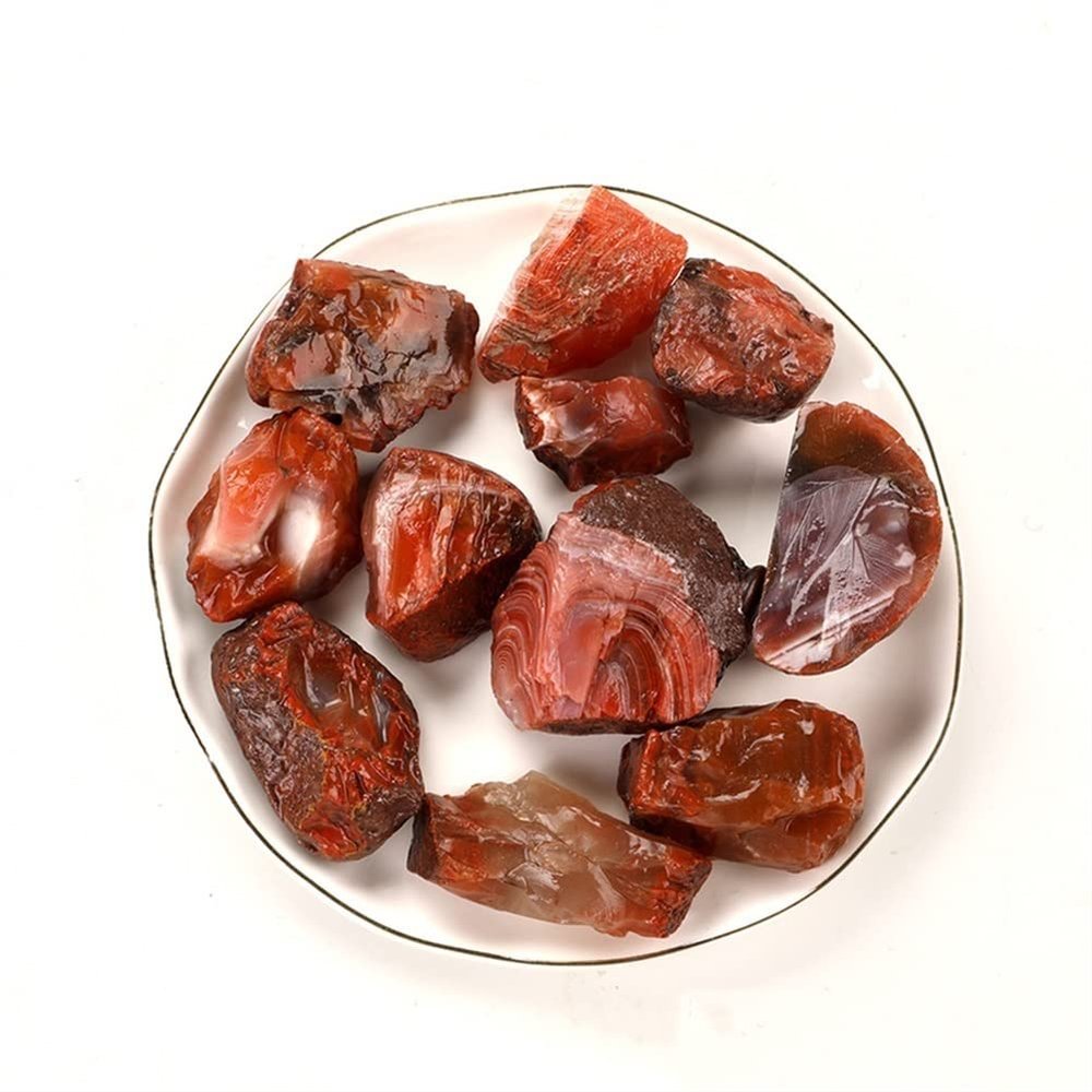 EKFBQBGW Natural Crystal Rough Raw Carnelian Irregular Crystal Stone Home Collections