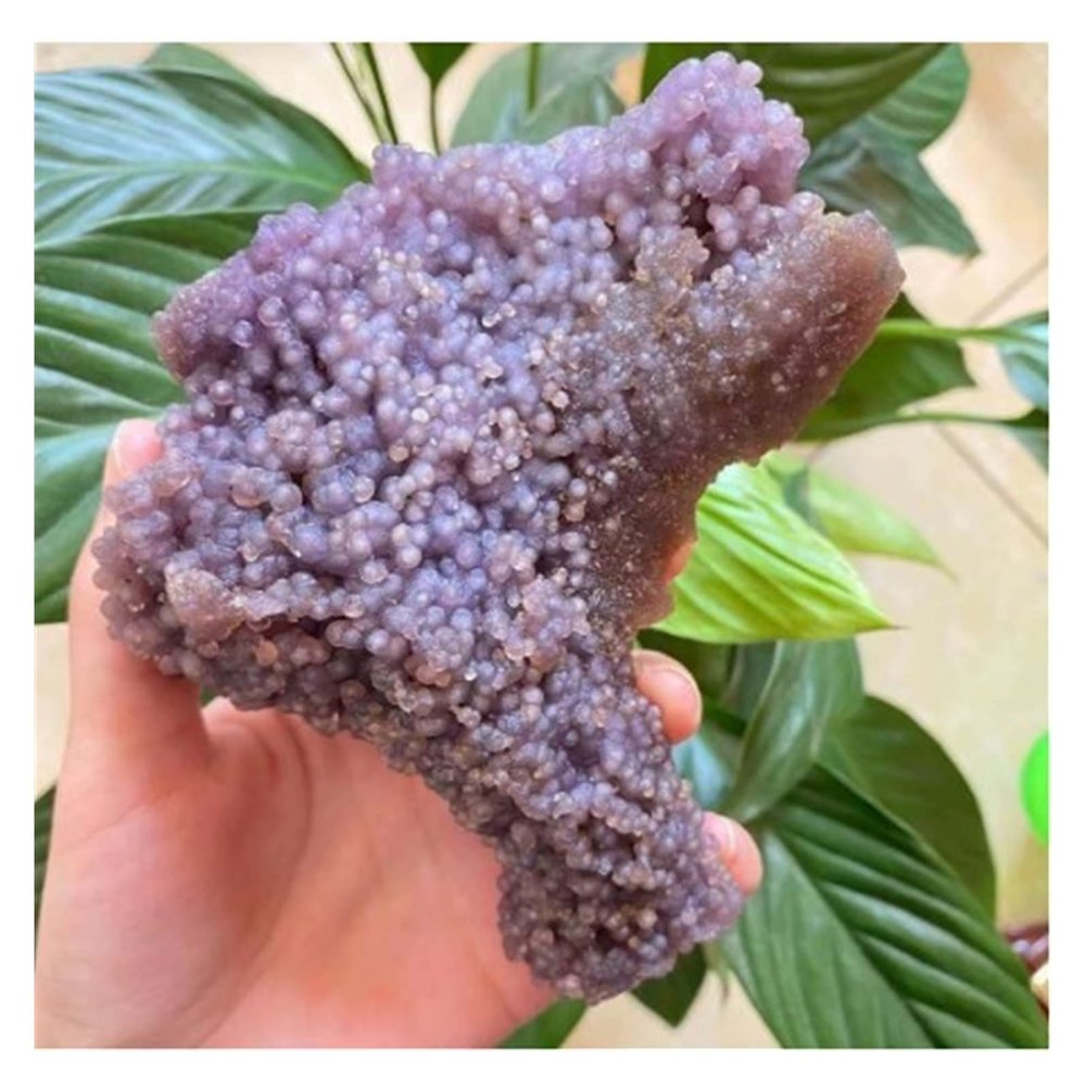 EKFBQBGW Natural Grape Agate Crystal Home Decor Decoration Home Collections (Size : 80-100g)