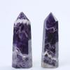 EKFBQBGW 2pcs Natural Crystals Rock Dream Amethyst Points 4.72Inch to 4.96inch Home Collections view 2