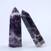EKFBQBGW 2pcs Natural Crystals Rock Dream Amethyst Points 4.72Inch to 4.96inch Home Collections view 3
