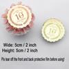 10th Anniversary Cupcake Toppers Engraved Discs - Pack of 6 - Anniversary Party Cupcake Toppers - Celebration Cupcake Toppers - Acrylic Mirror Cake Topper view 2