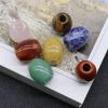 1PC Natural Crystal Stone Big Hole Beads Agate for Jewelry Making Spacer Bead Women Men Bracelet Necklace Pendant Home Collections (Color : Green Urine, Size : 16x18mm-hole 5mm-1PC) view 3