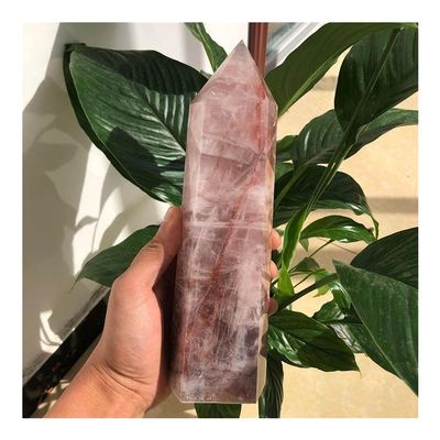 EKFBQBGW Stone Crafts Natural red Gum Flower Crystal Tower Natural Crystal Home Collections
