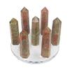 EKFBQBGW 1 Set Natural Seven Star Array Flower Emerald Quartz Crystal Epidote Stone Point Home Collections view 1