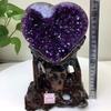 EKFBQBGW Large Natural Amethyst Raw Quartz - Heart Shape Amethyst Crystals Cluster - Druzy Geode Gemstone Sculpture - Deep Purple Crystals,appro.3lbs Home Collections (Size : Appro.2.2lbs) view 3