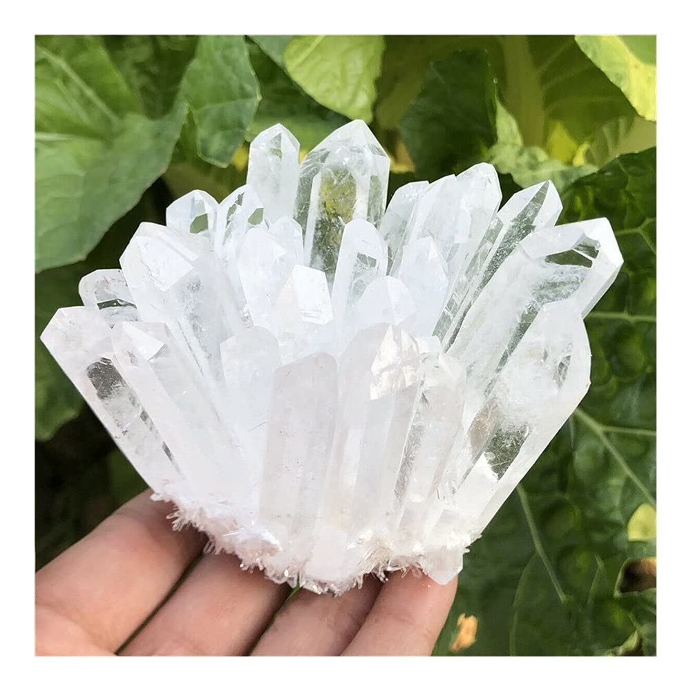 1pc Natural Crystals Clear Quartz Freeform Stones Room Home Office Aquarium Decoration Accessories Gemstone (Size : 700-750g) Raw stones and minerals (Size : 700-750g) Home Collections ( Size : 500-55