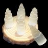 EKFBQBGW 10 Piece Bulk Lot: 4" Tall Selenite Skyscraper Crystal Tower Home Collections view 2