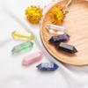 EKFBQBGW 7pc Natural Crystal Dual Point Pillar Set Rose Quartz Amethyst Gem Collection Gift Box Home Decor Home Collections view 3