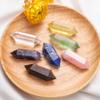 EKFBQBGW 7pc Natural Crystal Dual Point Pillar Set Rose Quartz Amethyst Gem Collection Gift Box Home Decor Home Collections view 4