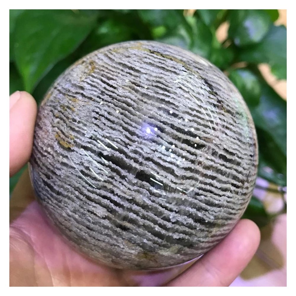 EKFBQBGW 1 pc Multi-Layer Ghost Phantom Natural Crystal Ball Precious Gemstone Garden Quartz Spheres Decorative Minerals Feng Shui 5-8CM yuebang Home Collections (Size : 7-8CM)