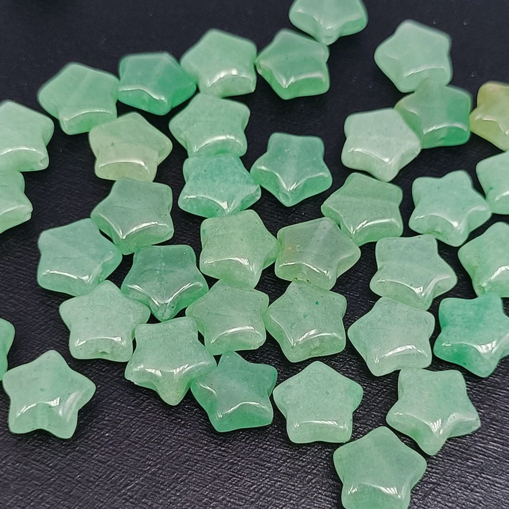 21Pcs Natural Crystal Stone Star Shape Loose Beads Gemstone Handmade DIY Jewelry Making Accessories 10mm,Red Jasper 21pcs PEIQIYIN Home Collections (Color : Urine 21pcs)