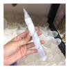 EKFBQBGW Gift for Family New Spiritual Gemstone Natural Spiral Rod White Selenite Wand Point for Lucky Stone Crystal Home Collections view 4
