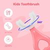 Kids Toothbrushes,2 Pcs U Shaped Toothbrush 360All-Round Cleaning Silicone Teeth Brush for Kids Blue or Pink (2-6 Years Old) view 3