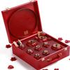 wanghaiyanBD Ceramic tea set, Wedding Traditional Festive Red Everything Goes Well Ceramic Kungfu Tea Set Ceremony Wedding Party Newlyweds view 2