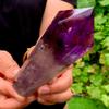 EKFBQBGW Natural Brazilian Amethyst Bone Cluster Scepter Quartz Crystal Scepter Point Home Collections (Size : 400-500g) view 3