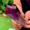 EKFBQBGW Natural Brazilian Amethyst Bone Cluster Scepter Quartz Crystal Scepter Point Home Collections (Size : 400-500g) view 4