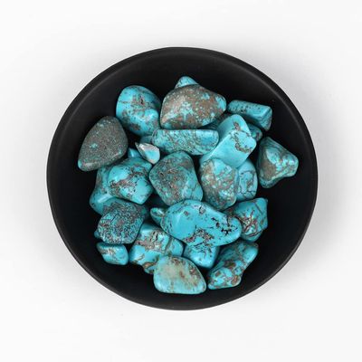 EKFBQBGW Natural Irregular Gravels Suitable for Fish Tank Aquarium Landscape Decoration Home Decor Home Collections (Color : No.19 Turquoise, Size : 100g)