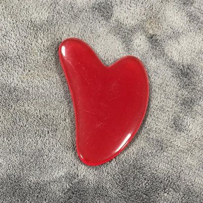 1pc Heart Shape SPA Massage Gua Sha Scraping Massage Scraper Face Massager Guasha Board Massager for Face (Color : L)