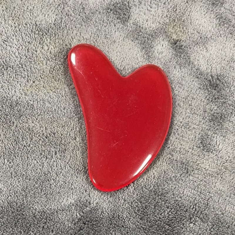 1pc Heart Shape SPA Massage Gua Sha Scraping Massage Scraper Face Massager Guasha Board Massager for Face (Color : L)