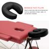 1/2 Piece Face Massage Cushion - Waterproof Headrest Massage Cushion | Curved Corner Crib Cushion, Face Down Pillow for Home Office and Airplane Travel view 3