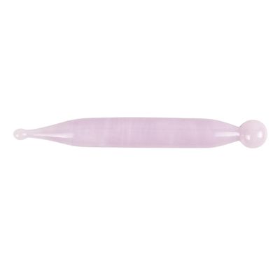 1pcs Jade Stick Stone Gua Sha Facial Massage Acupunctur Point Pen Guasha Beauty Tool (Color : Pink 01)